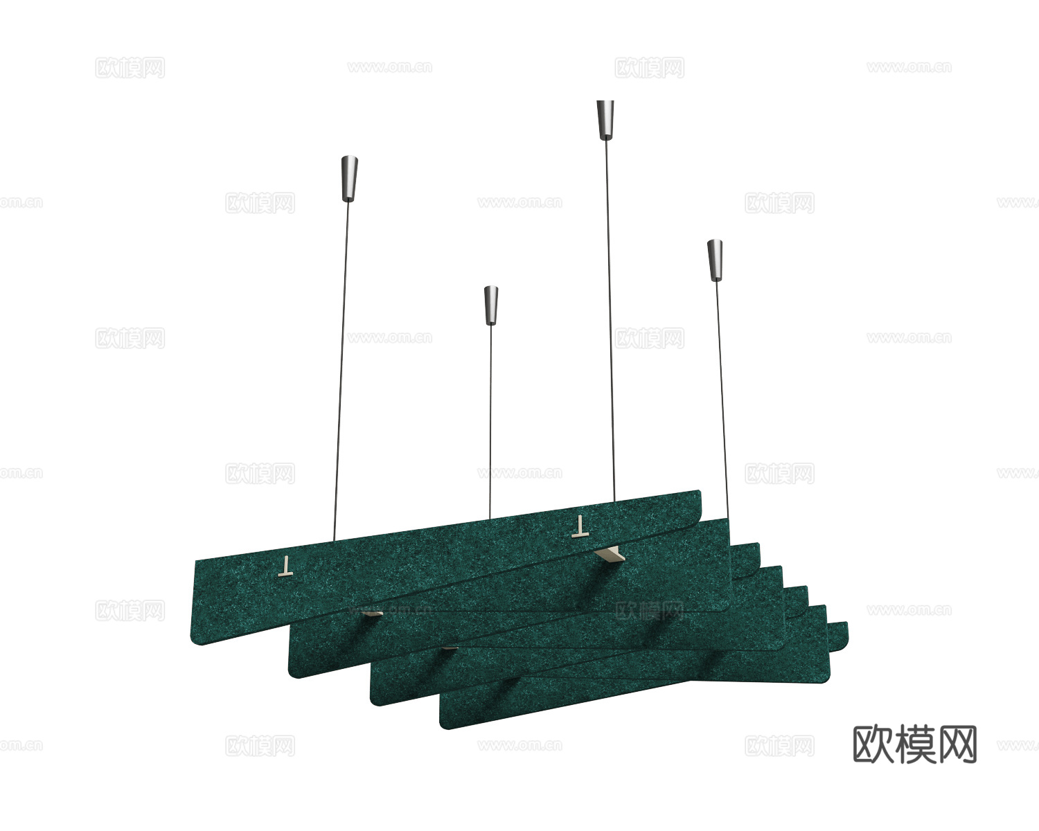 Fovere 办公吊灯3d模型下载（渲染图2）