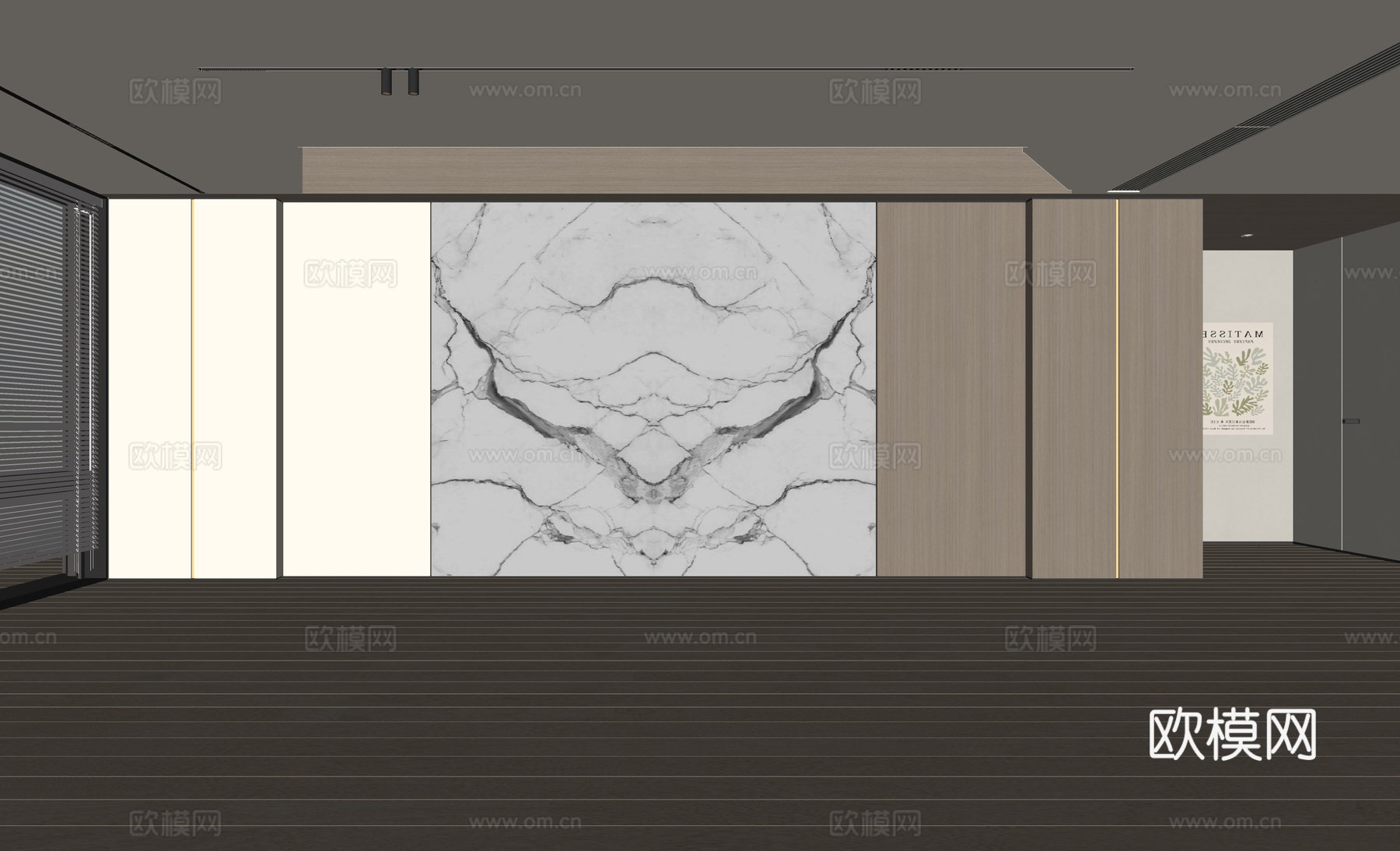 现代客厅 奶油客厅 沙发背景墙 客厅背景 奶油风背景墙su模型