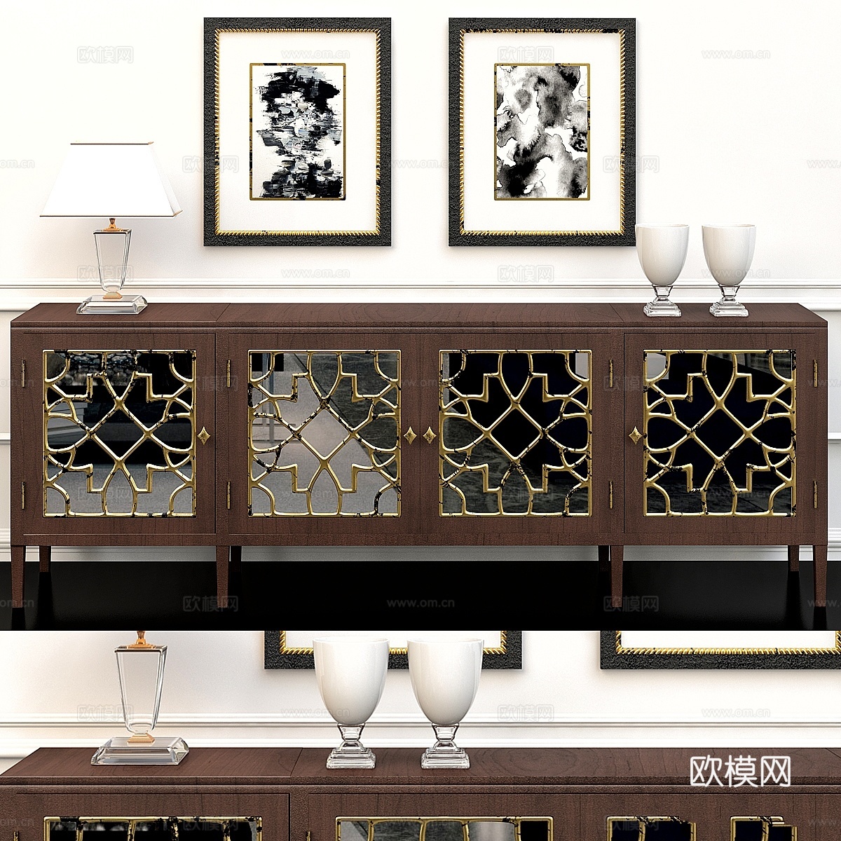 Hooker家具客厅圣所系列3d模型下载