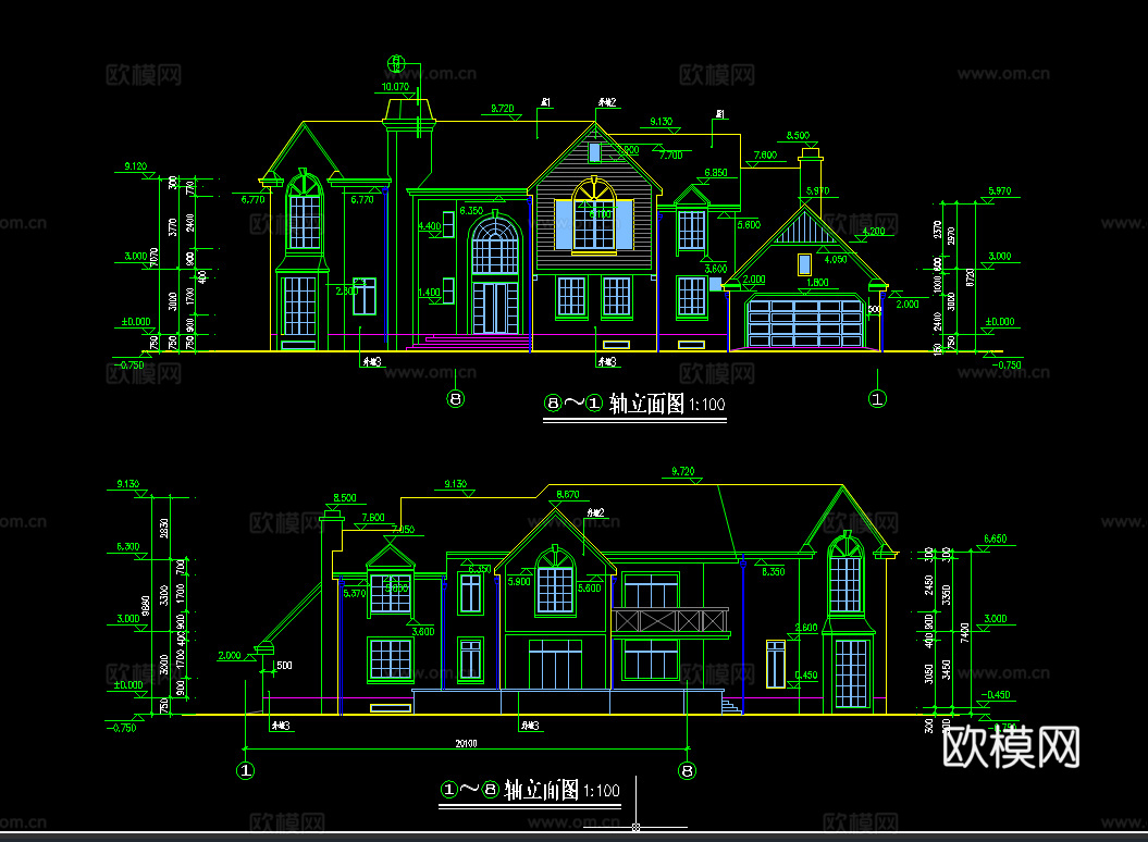 150套自建房别墅CAD图纸2026最新整理合集cad施工图