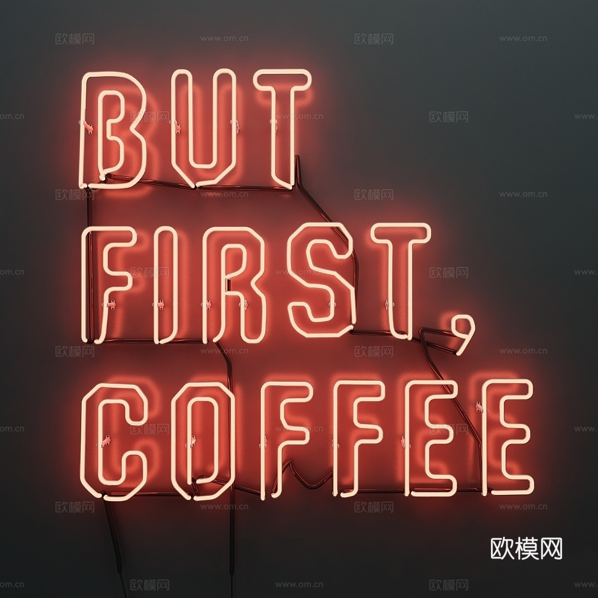 发光字 装饰灯3d模型