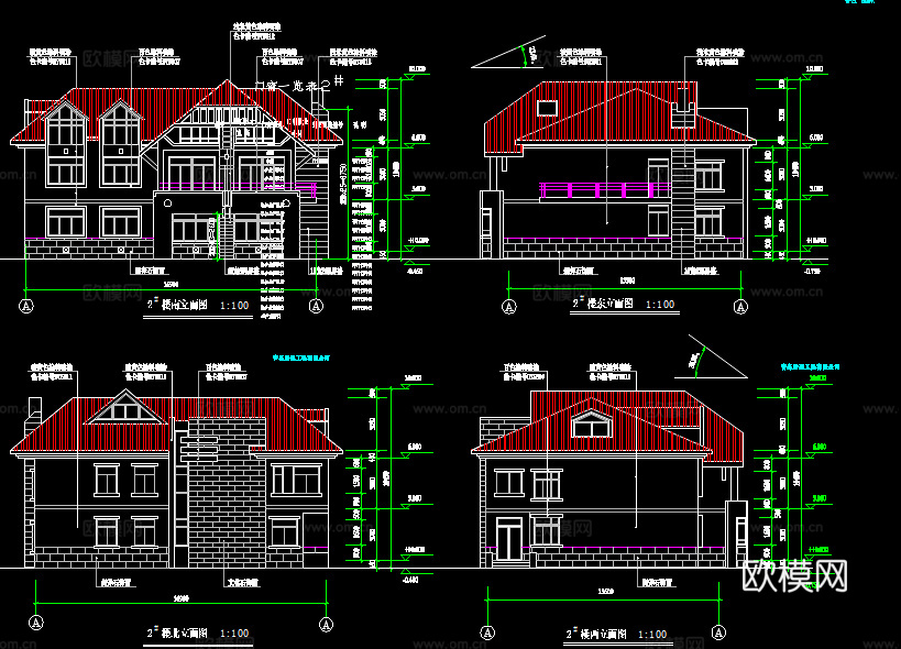 150套自建房别墅CAD图纸2026最新整理合集cad施工图