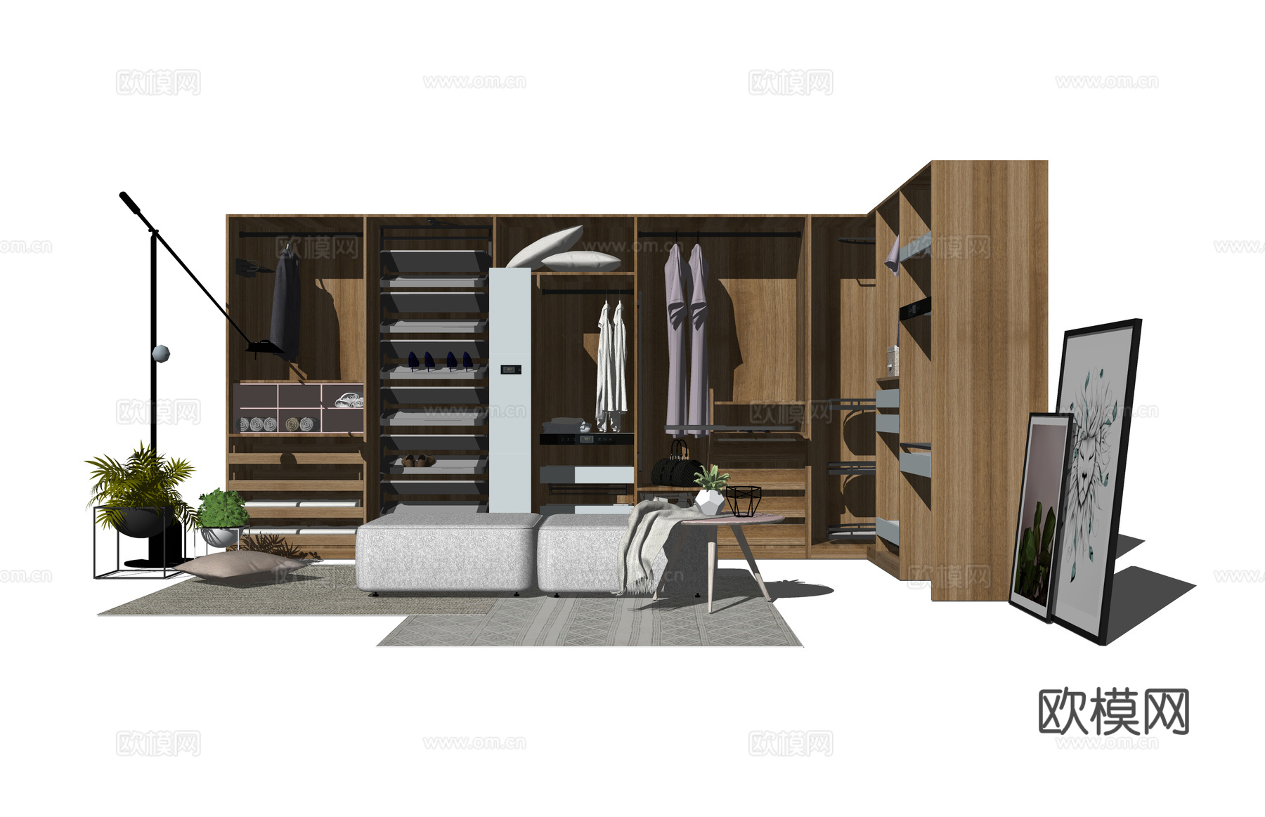 卫生间 衣柜 台柜 阳台 鞋柜 客餐厅 客厅 家装 衣架 玄su模型