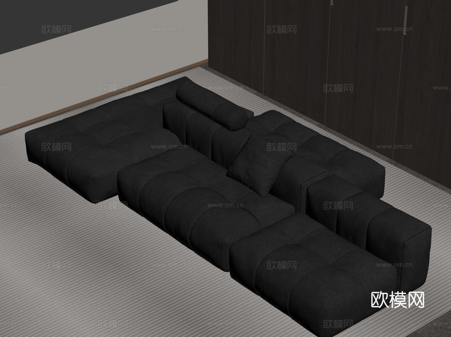 现代异型沙发su模型