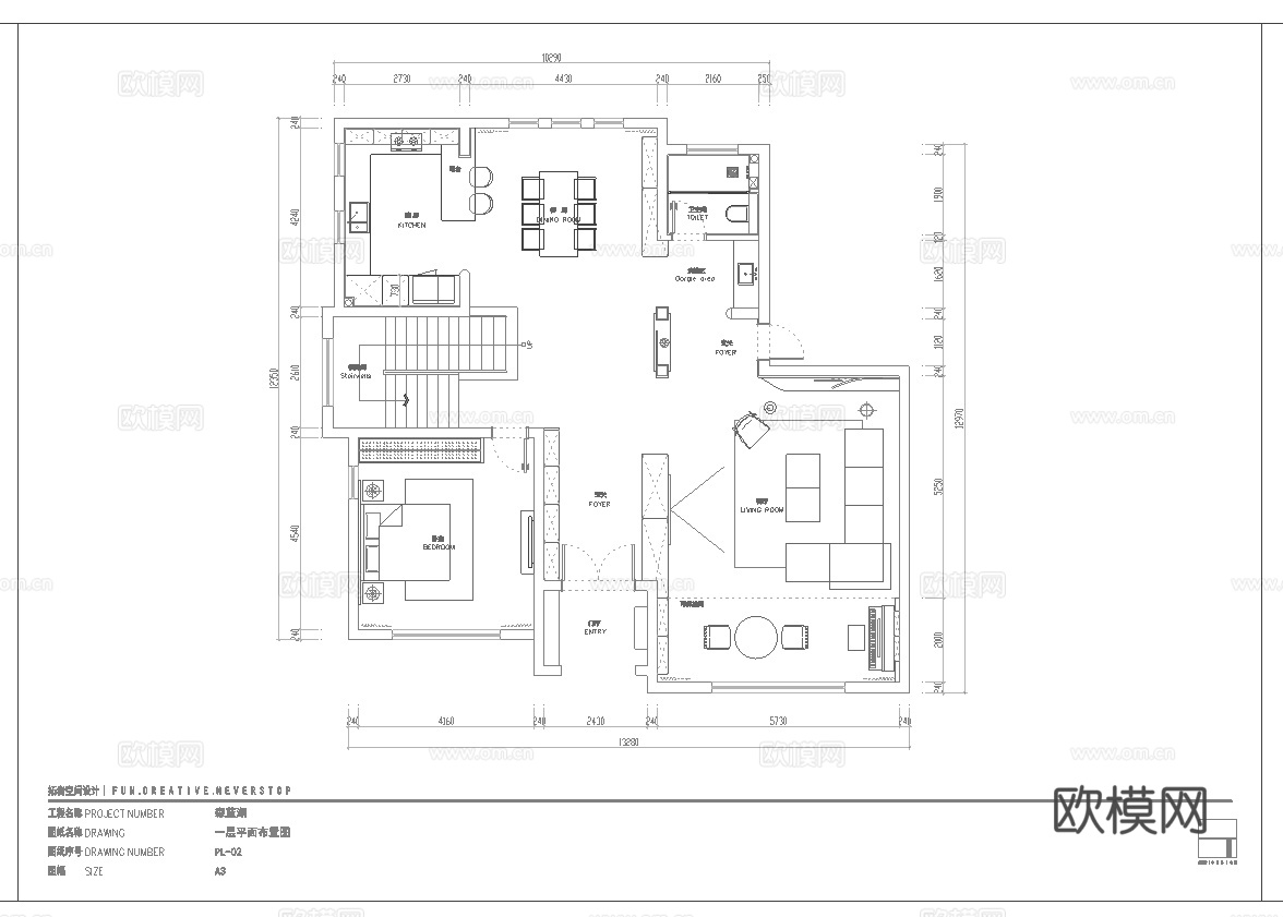轻奢大平层 样板间 最新全套施工图 效果图合集cad施工图