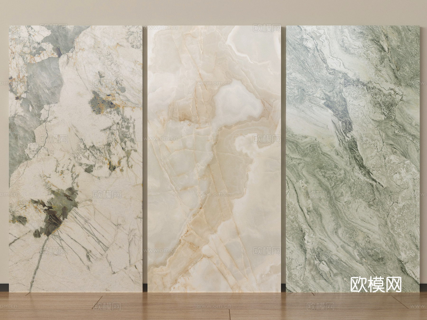 现代石材 大理石板 岩板 石材护墙板 背景墙su模型