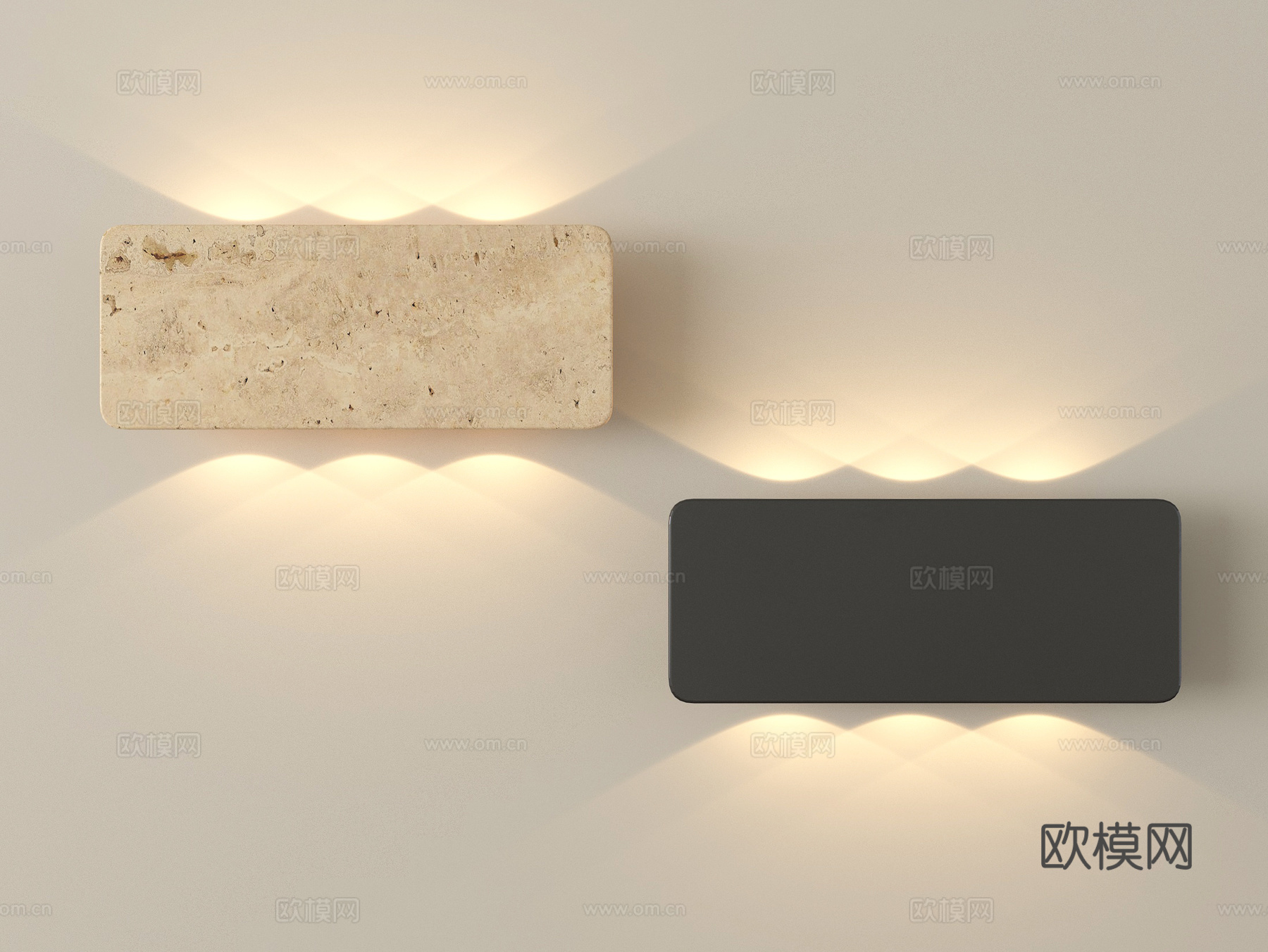 现代壁灯 氛围壁灯su模型