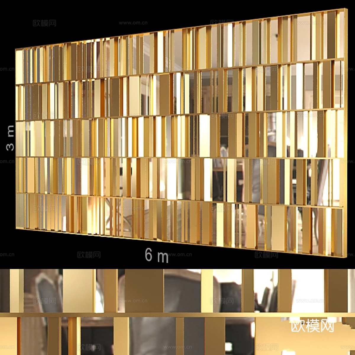 装饰墙 106.3d模型下载