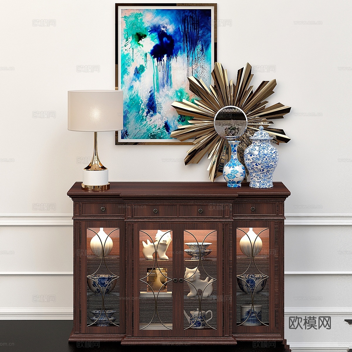 板材咖啡桌3d模型下载