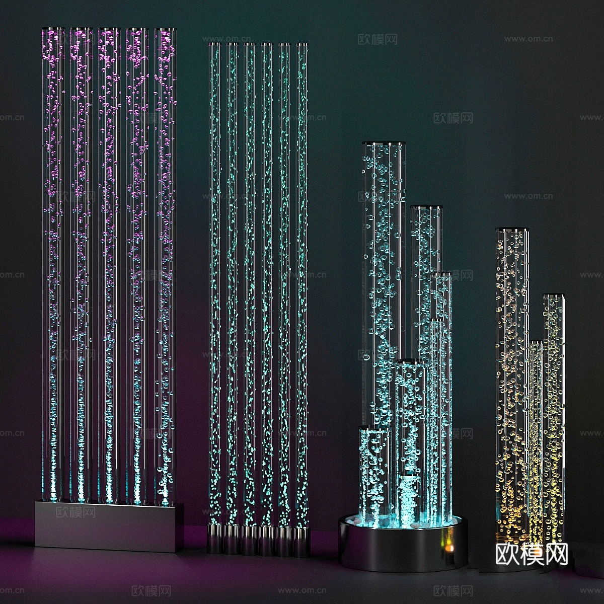 泡泡柱与柱廊3d模型下载