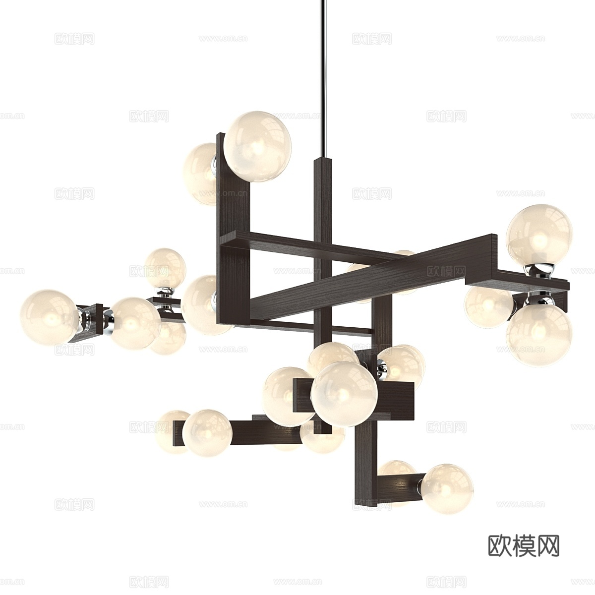 Troy Lighting Network 24灯入口吊灯3d模型下载