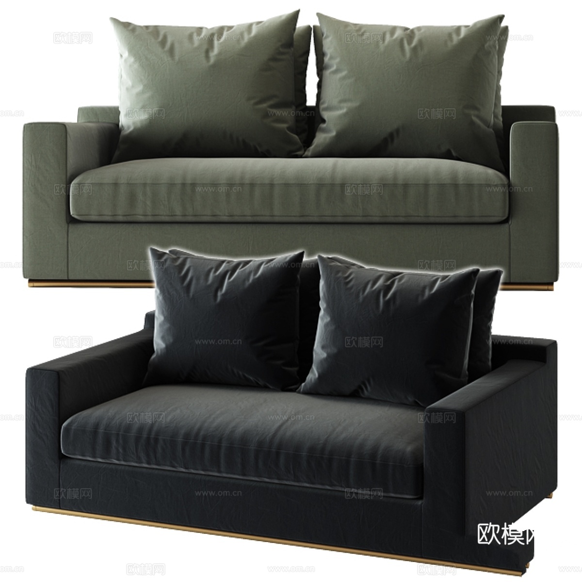 HARBOR OCEAN双人休闲椅3d模型下载