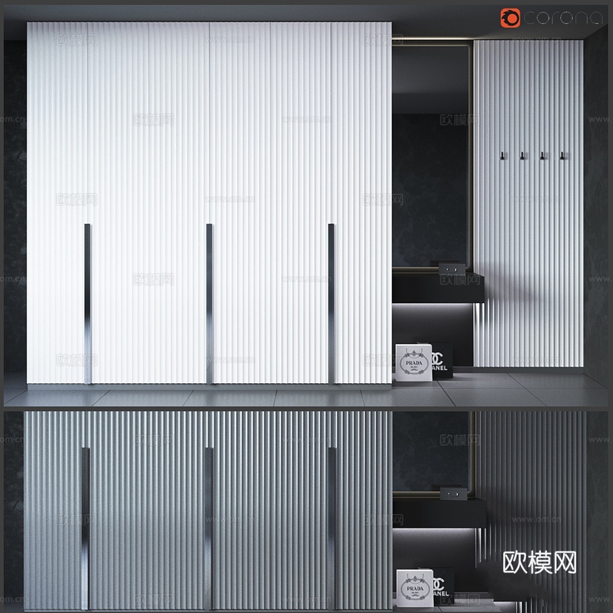 门厅1号3d模型下载