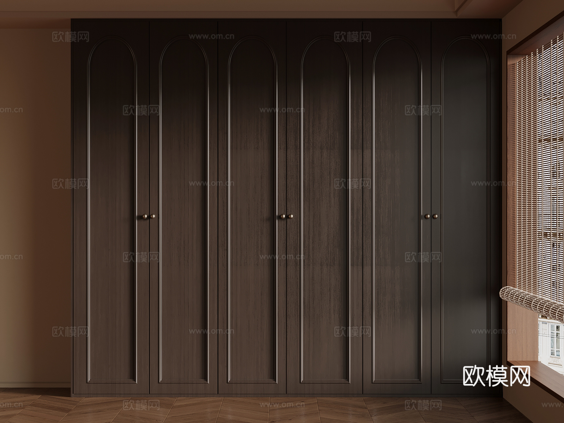 中古风衣柜 成品衣柜su模型