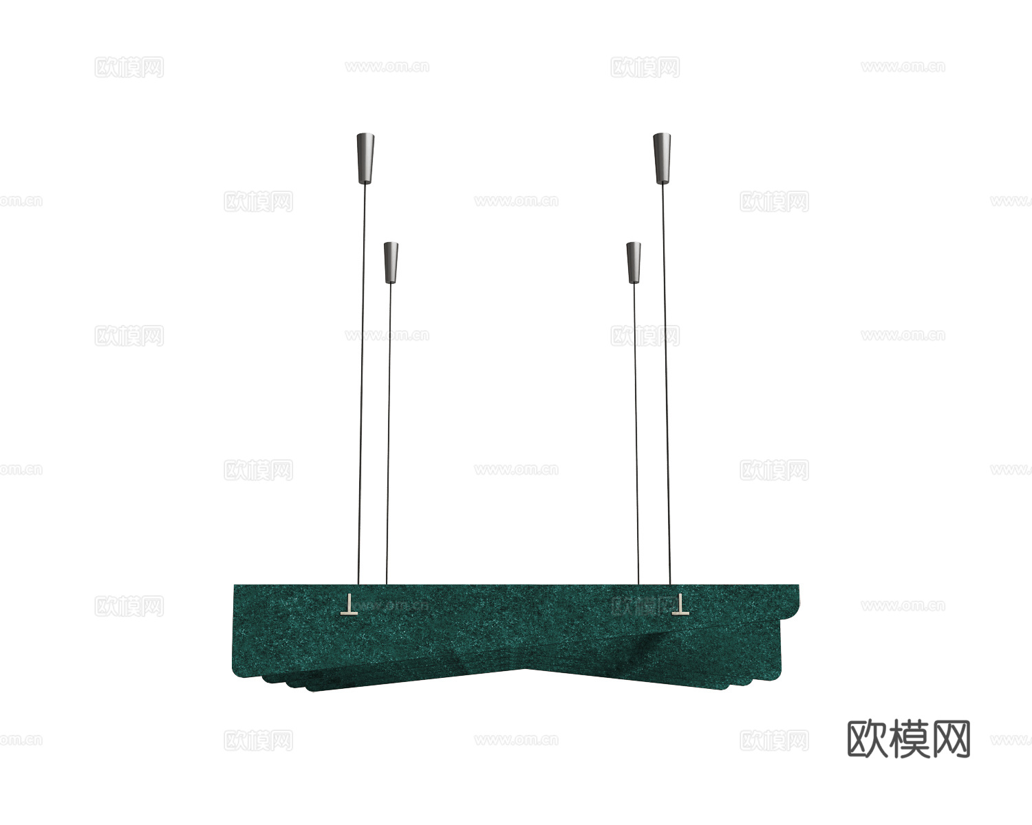 Fovere 办公吊灯3d模型下载（渲染图1）