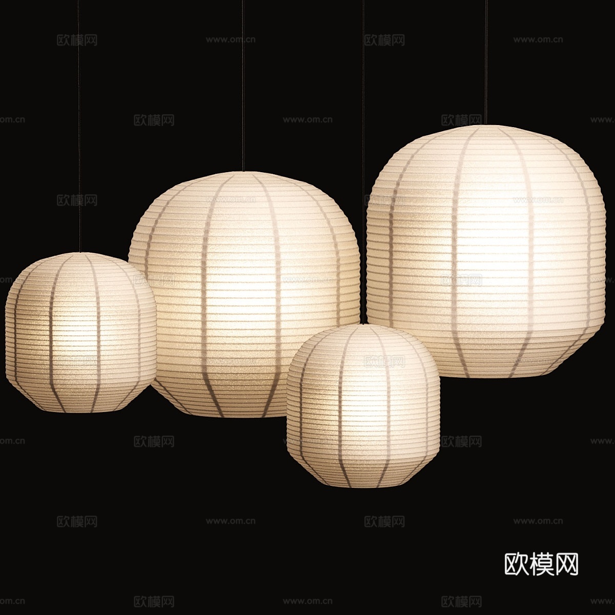 纸灯笼 Hotaru Buoy3d模型下载
