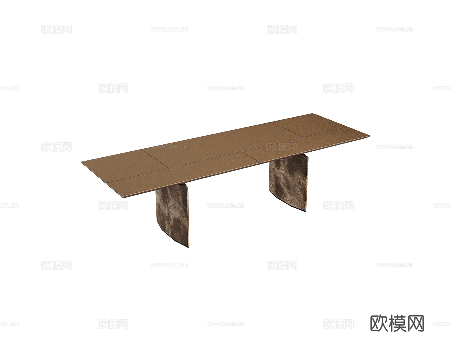 Polflex 长桌 餐桌 会议桌3d模型下载（渲染图1）
