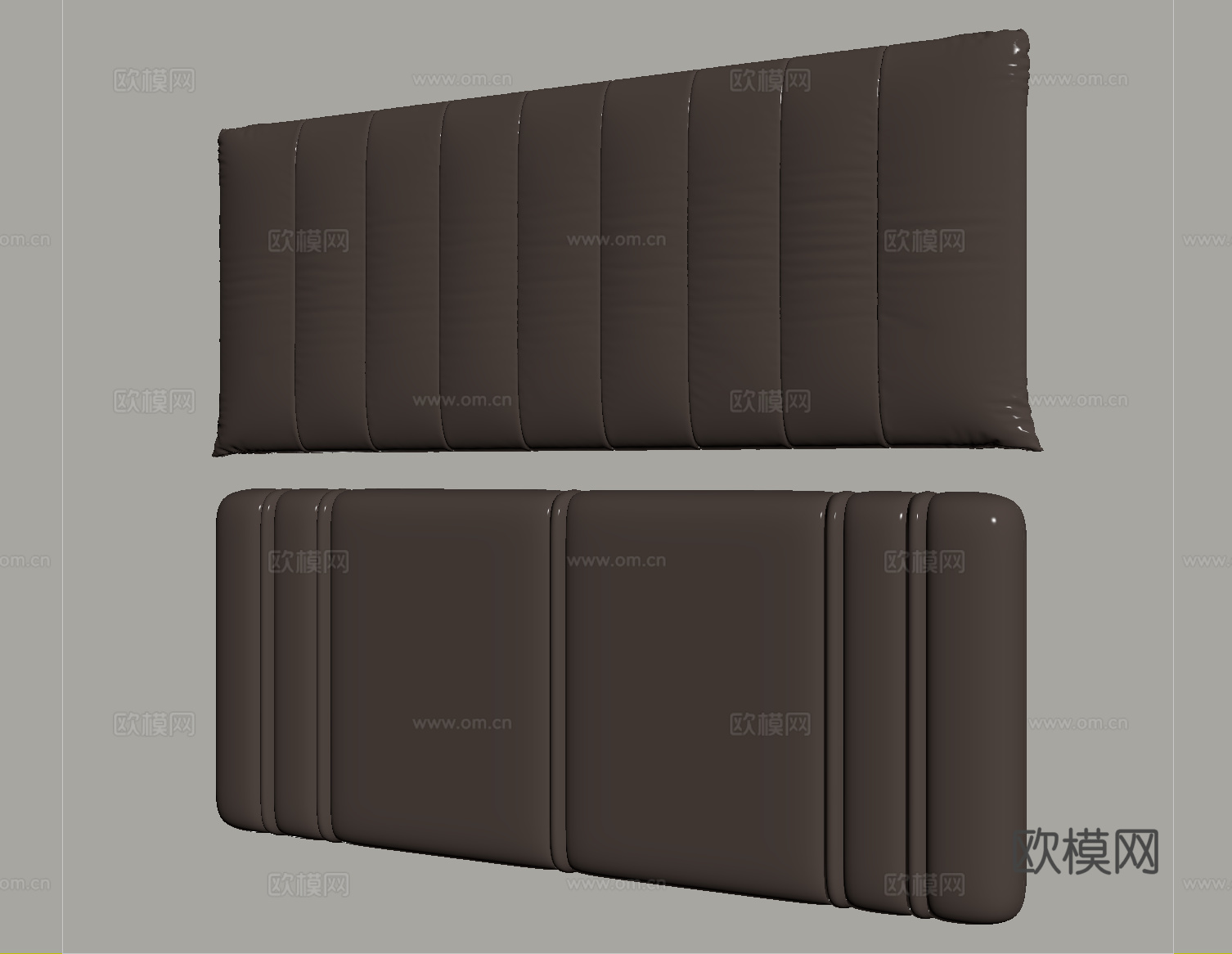 现代床品 床头 靠背 床靠背su模型