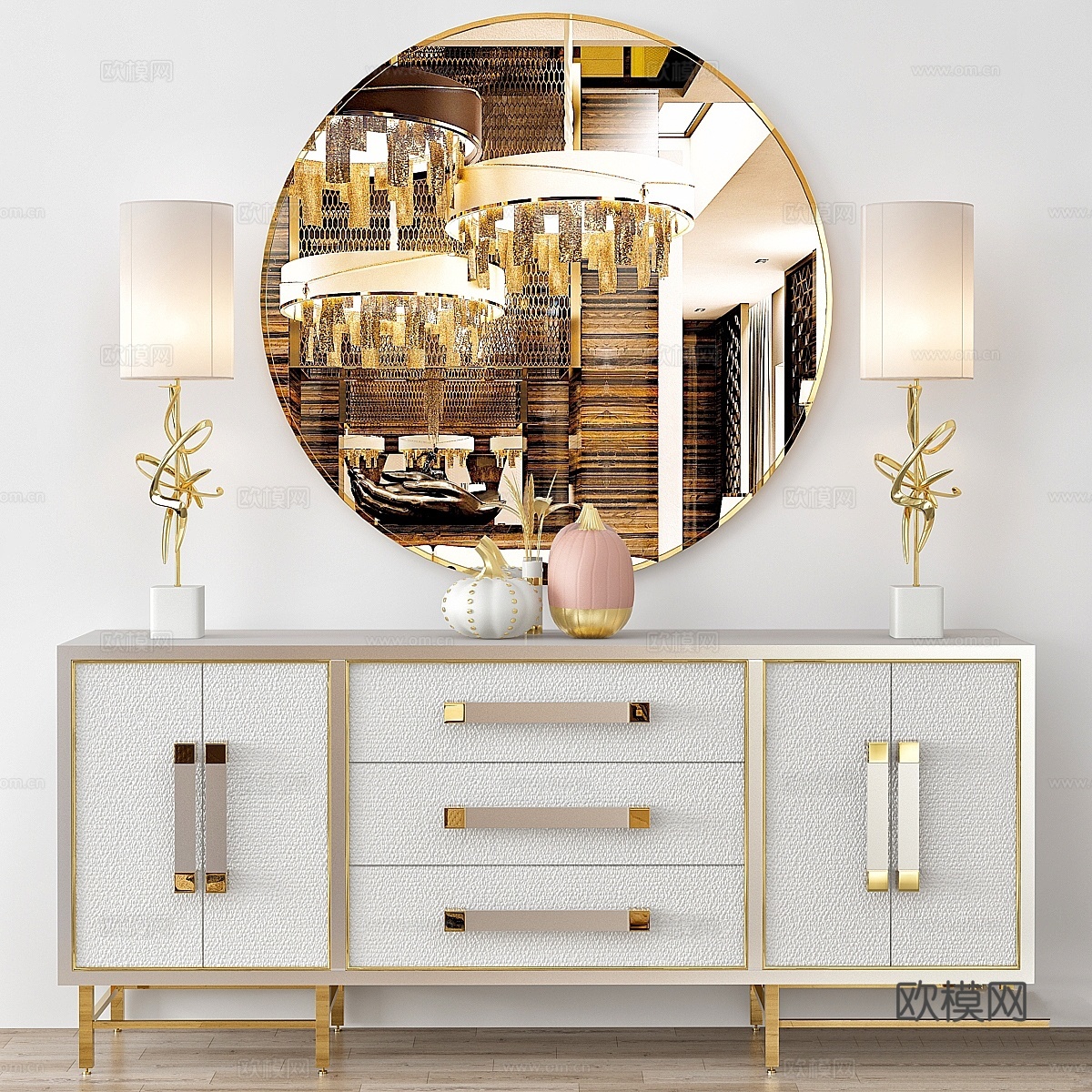 尼曼·马库斯边几与边柜系列3d模型下载