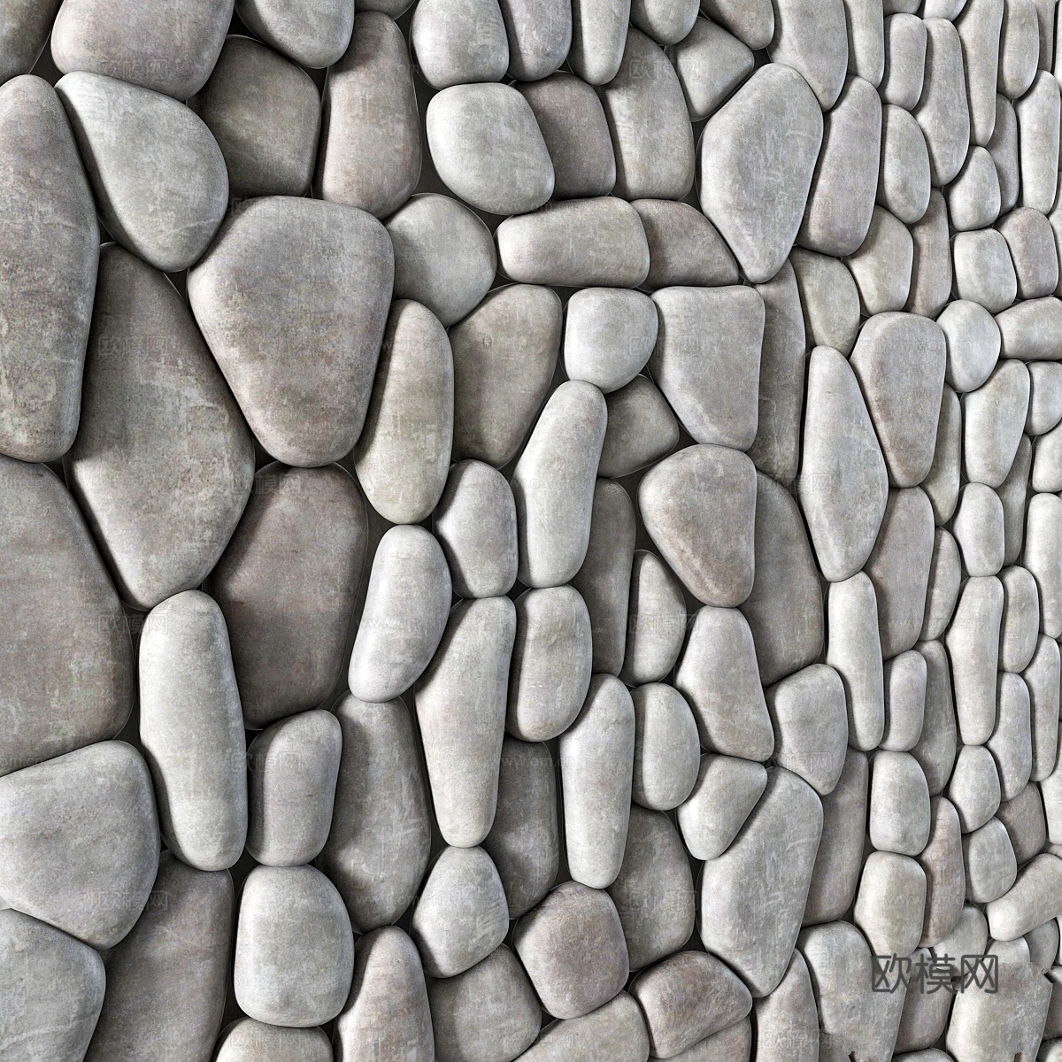 鹅卵石面板    鹅卵石面板3d模型下载