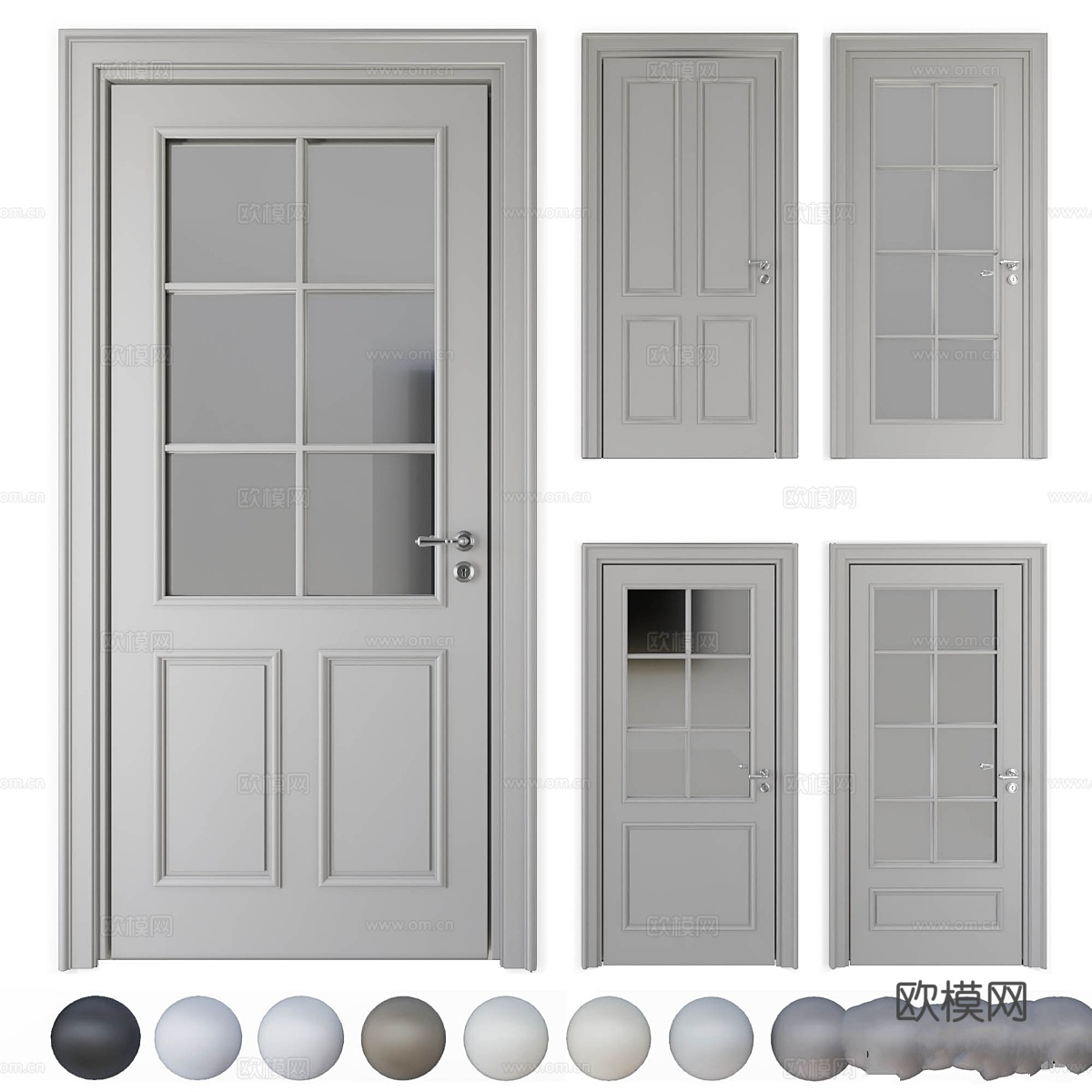 沃尔霍维茨_门系列_巴黎套装13d模型下载