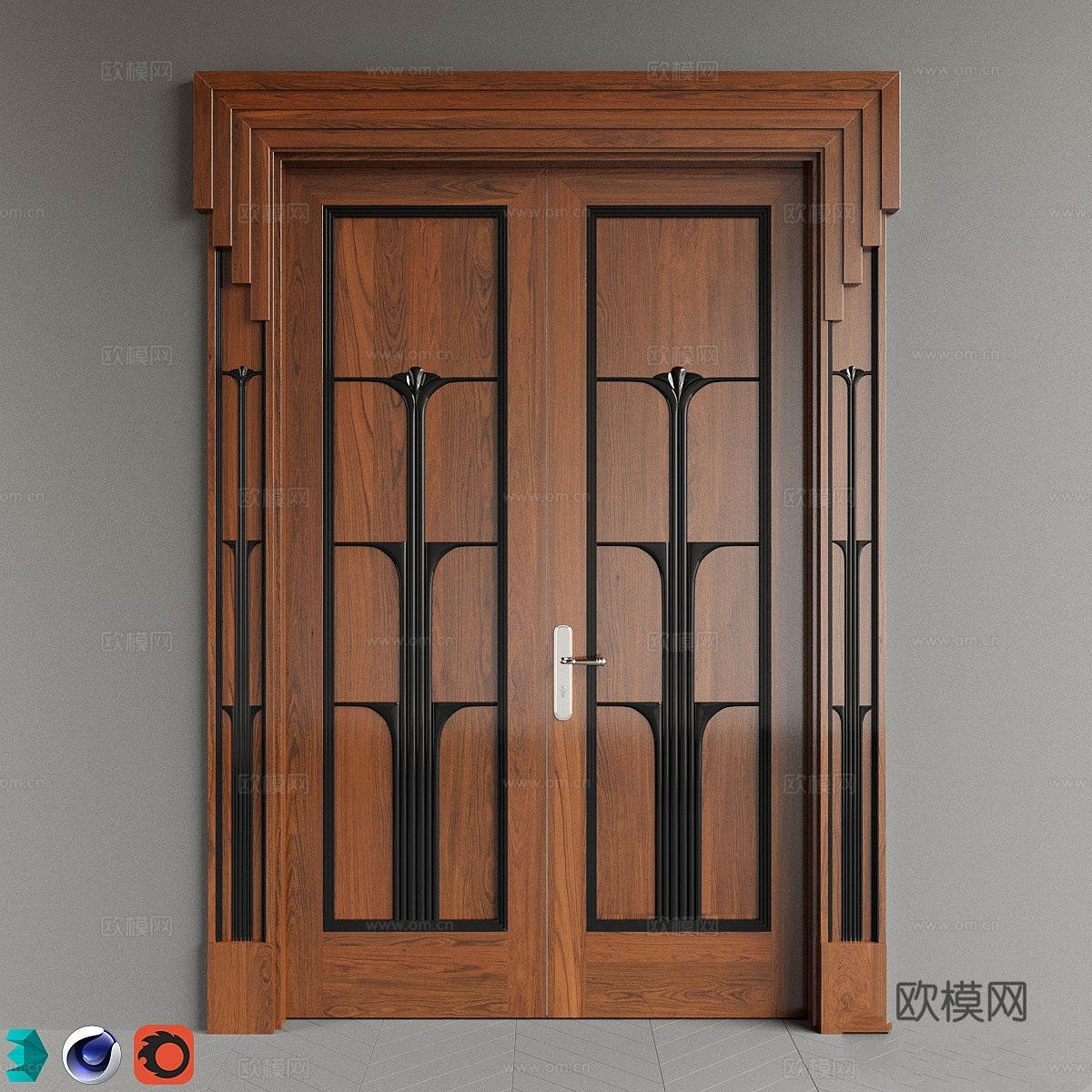 1925年世博会双人款3d模型下载