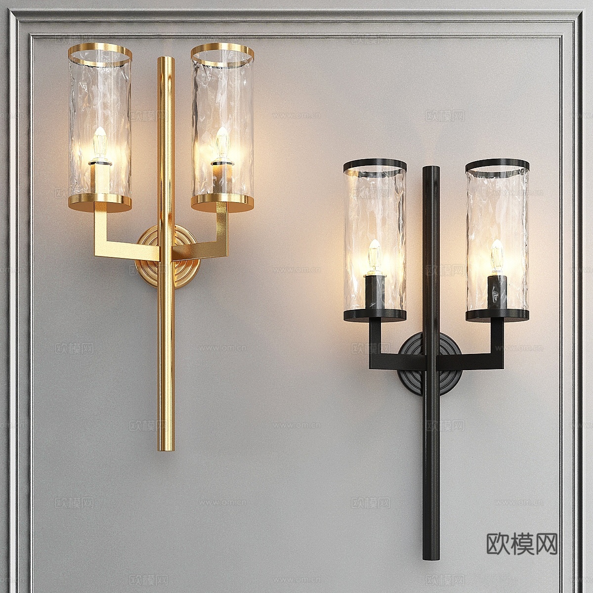 Liaison 双臂壁灯3d模型下载