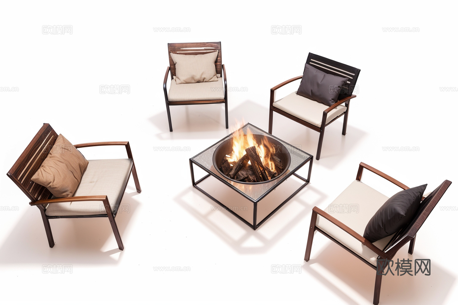 居家庭院su模型