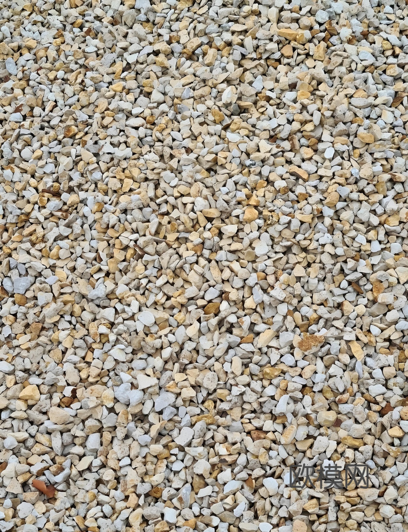 暖色小碎石，鹅卵石，石子，石头，砂砾石，水洗石，