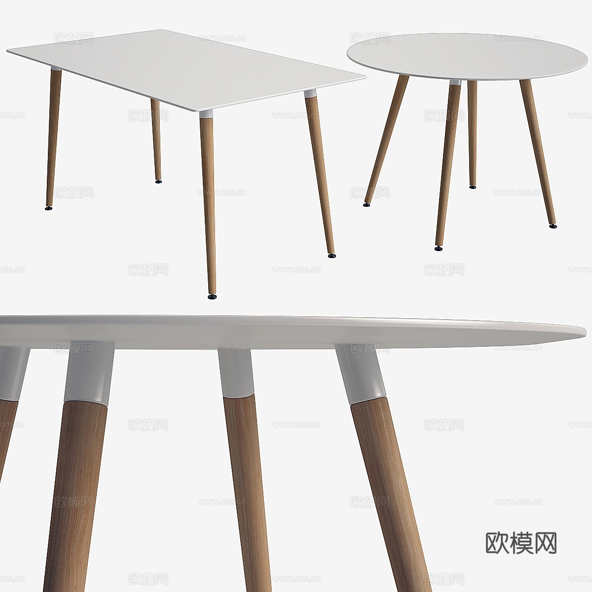 餐桌套装_Daw_La Forma装饰3d模型下载