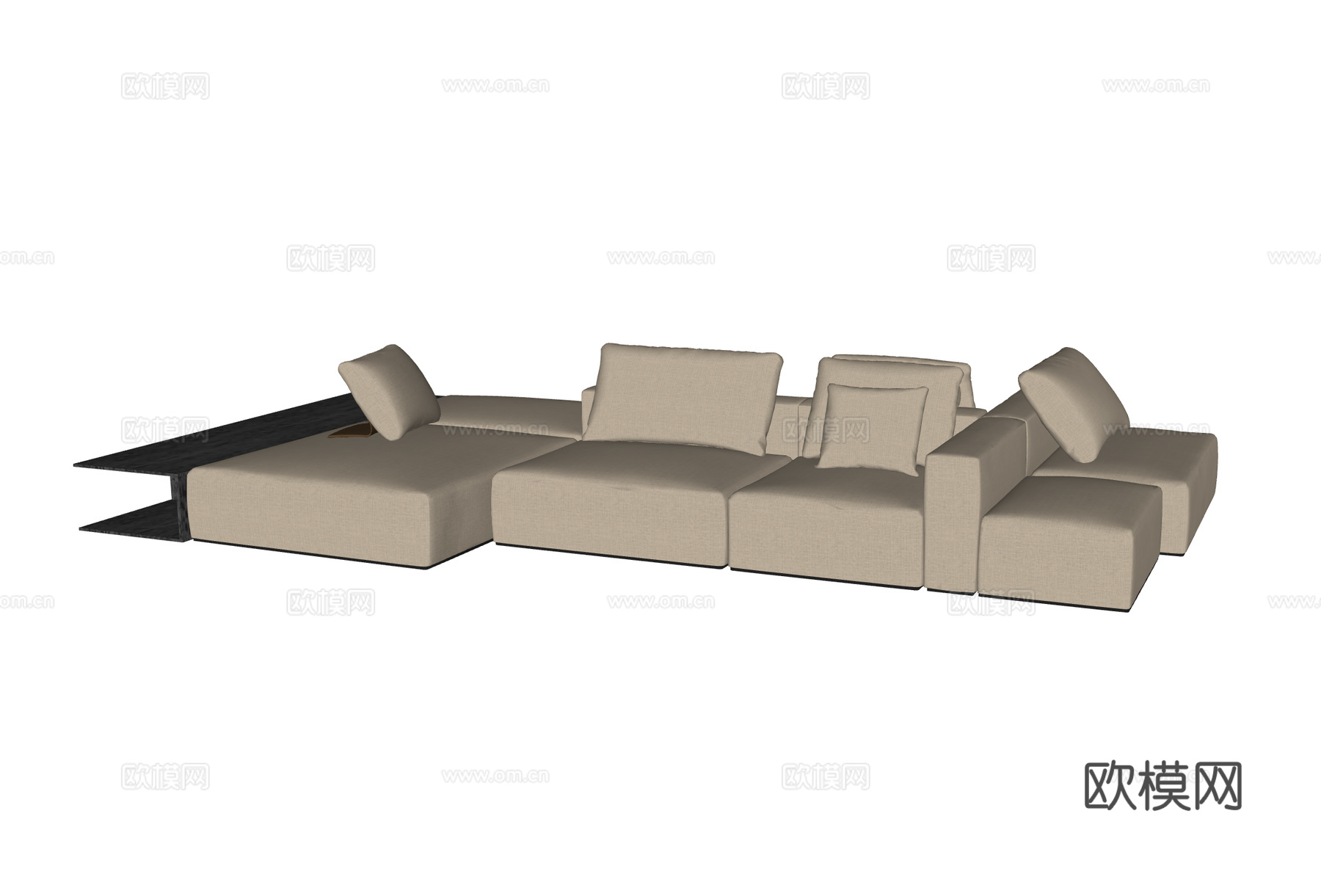 POLIFORM现代多人沙发 意式多人沙发 客厅沙发su模型