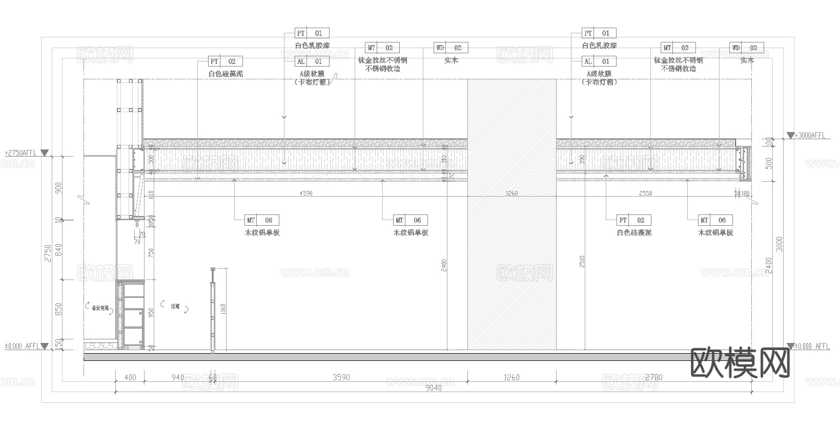 牛肉面馆 最新全套施工图 合集cad施工图