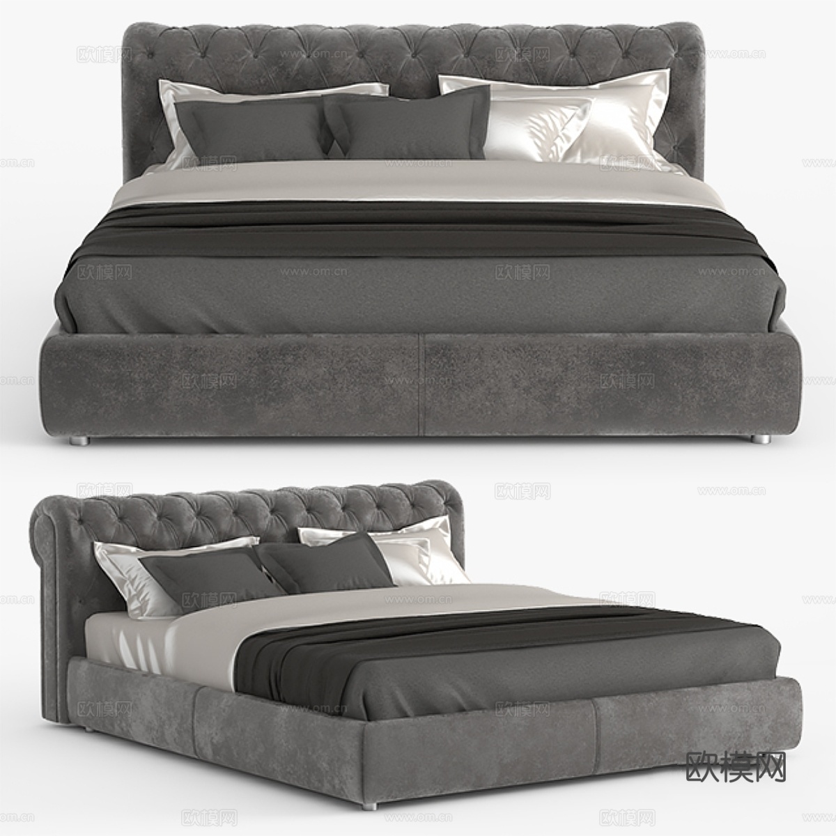 FLEXTEAM Charles B.床3d模型下载