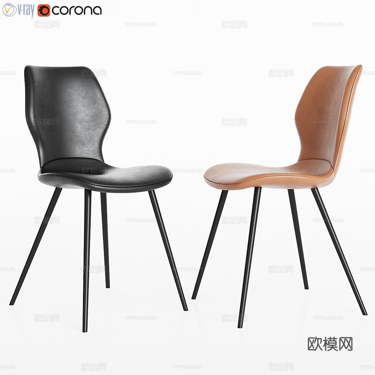 Highrock Rowico餐椅3d模型下载