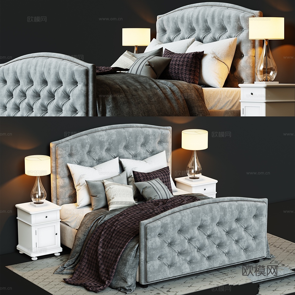 贝斯维也纳拱形床3d模型下载