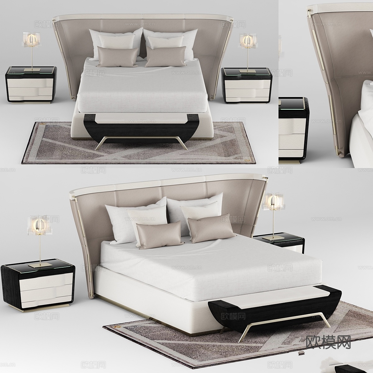 熔光床3d模型下载