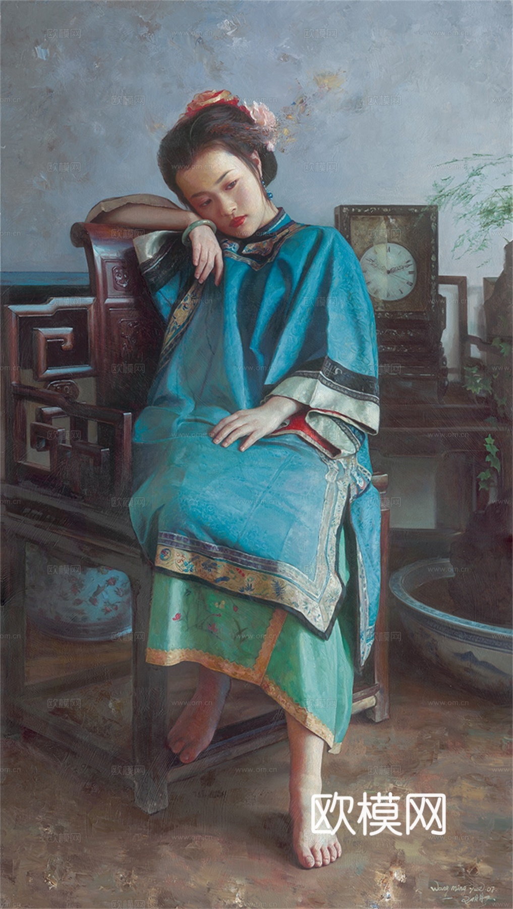 人物油画，人物画，装饰画，艺术画