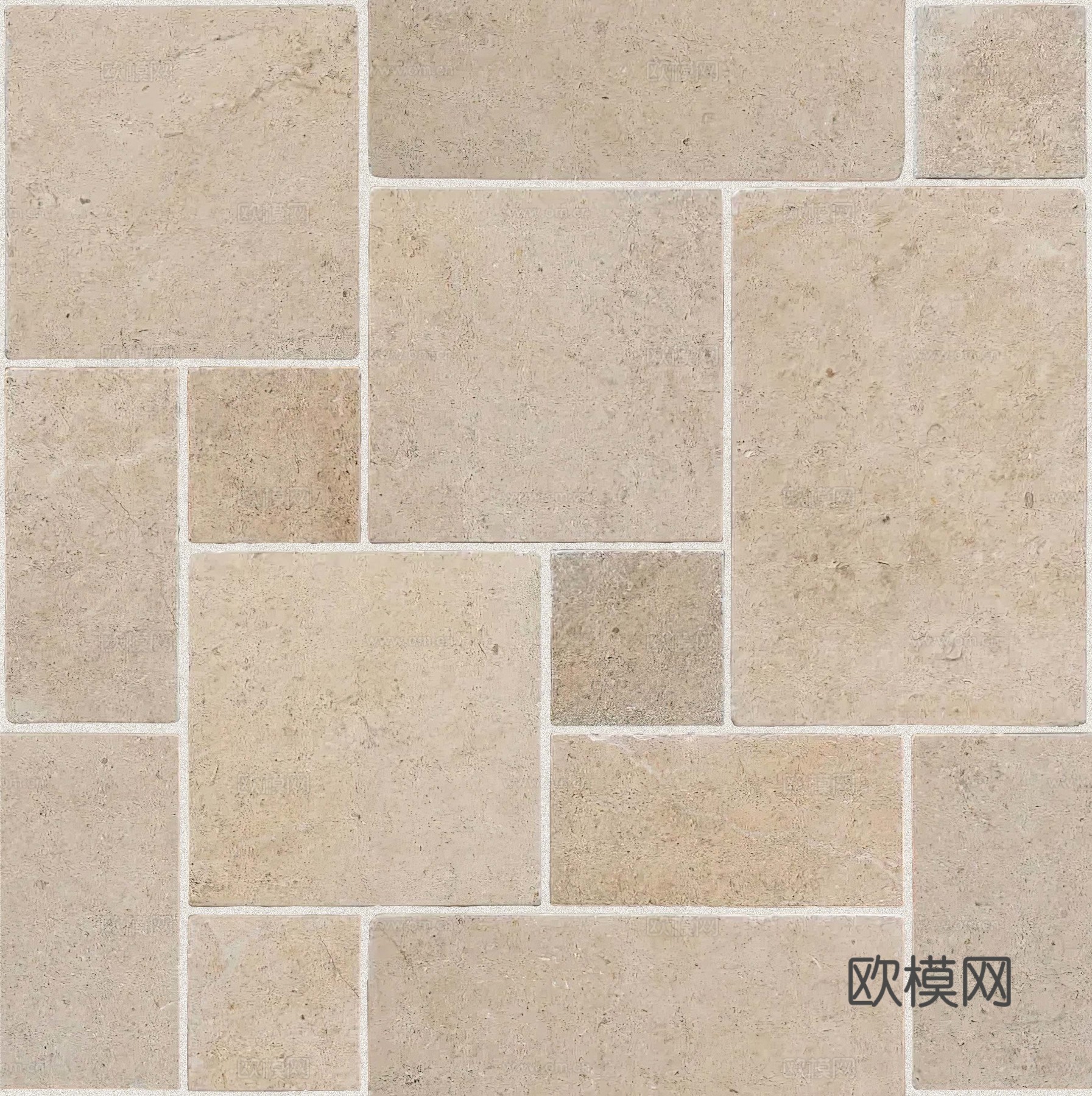 米黄莱姆石瓷砖_罗马拼古堡砖