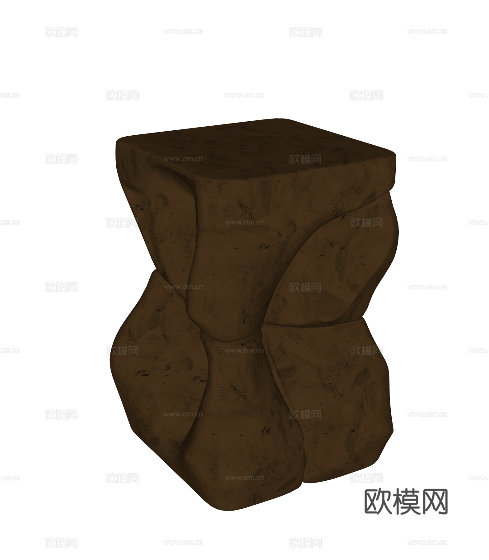 现代异形雕塑摆件su模型