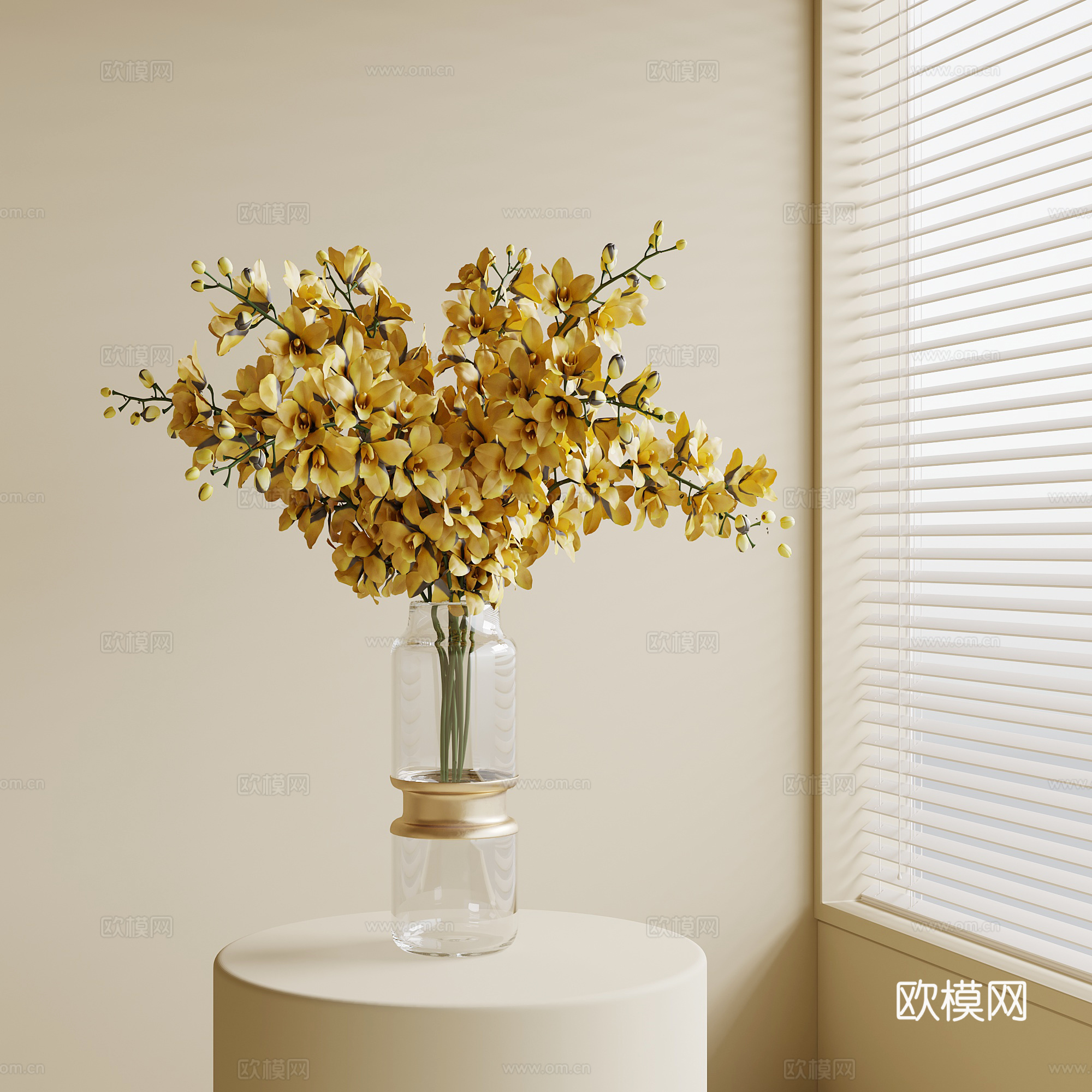 现代花瓶 花艺 摆件su模型