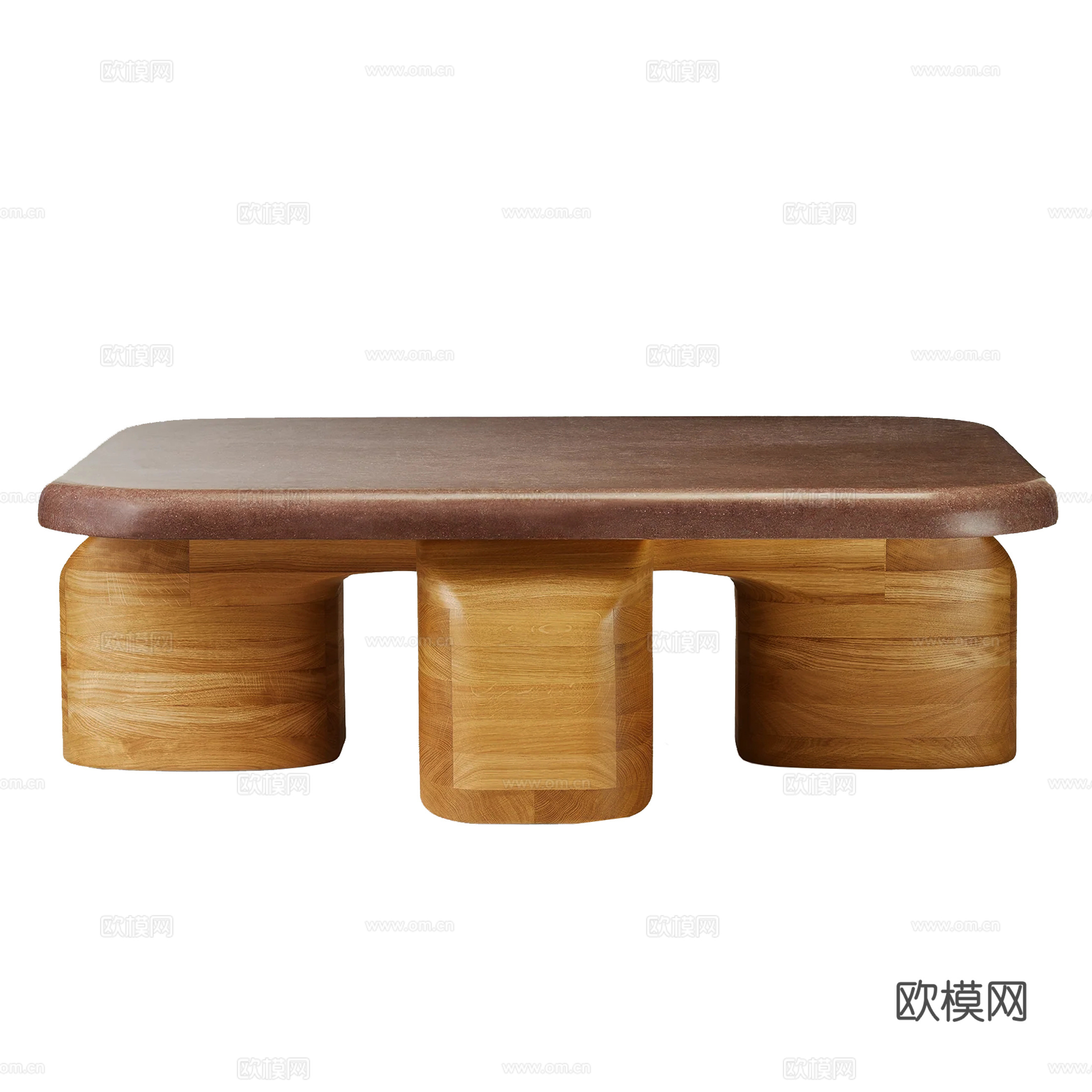 木质茶几su模型