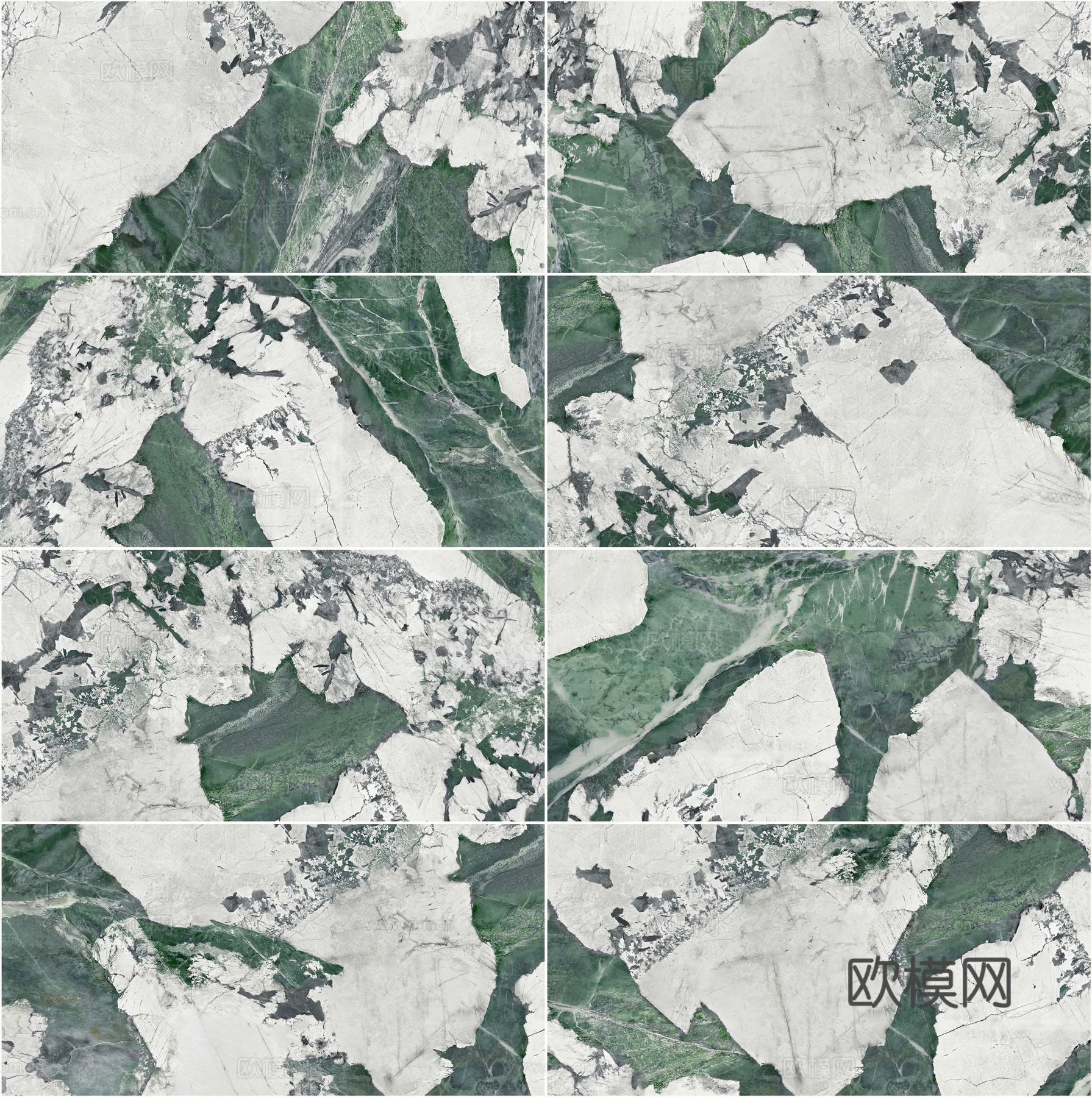 无缝绿色大理石瓷砖