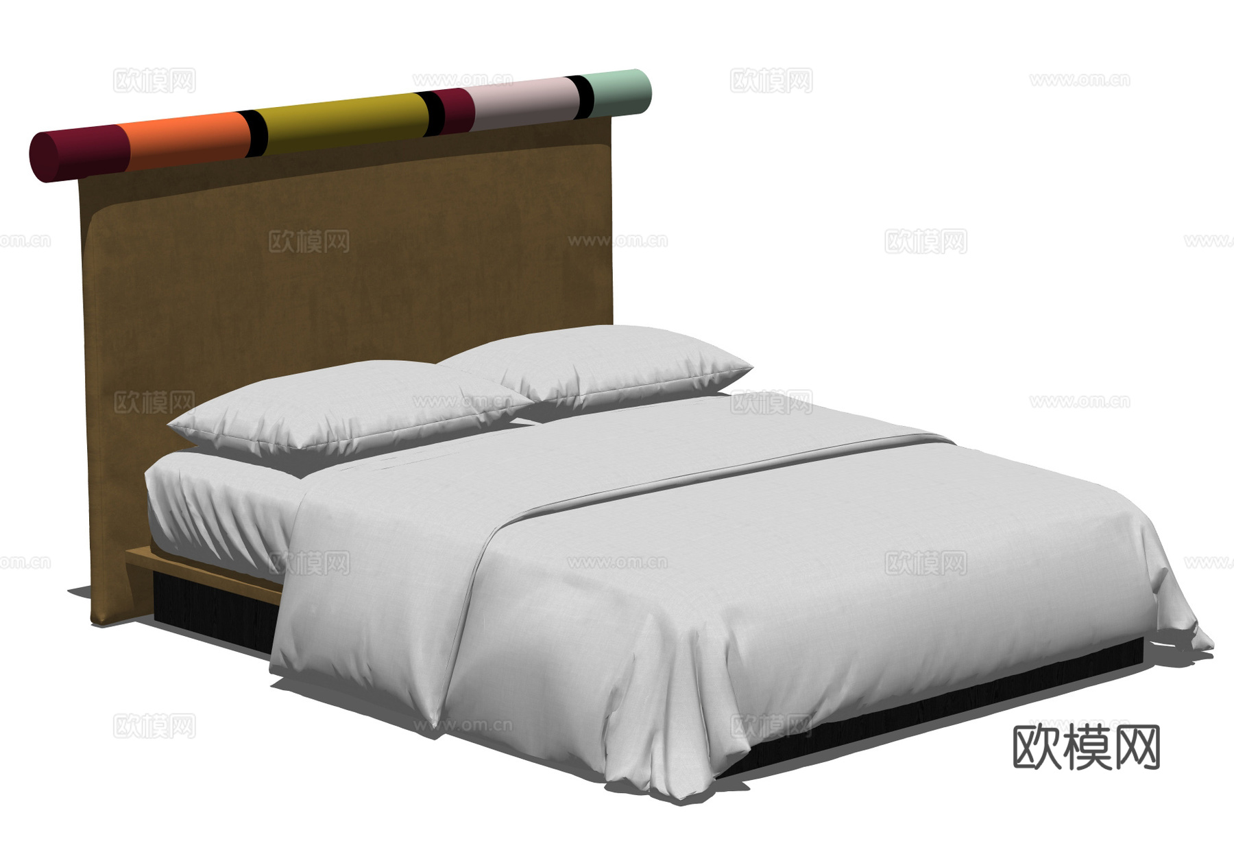 bolzan Rosary 包豪斯双人床 地台床 儿童床su模型