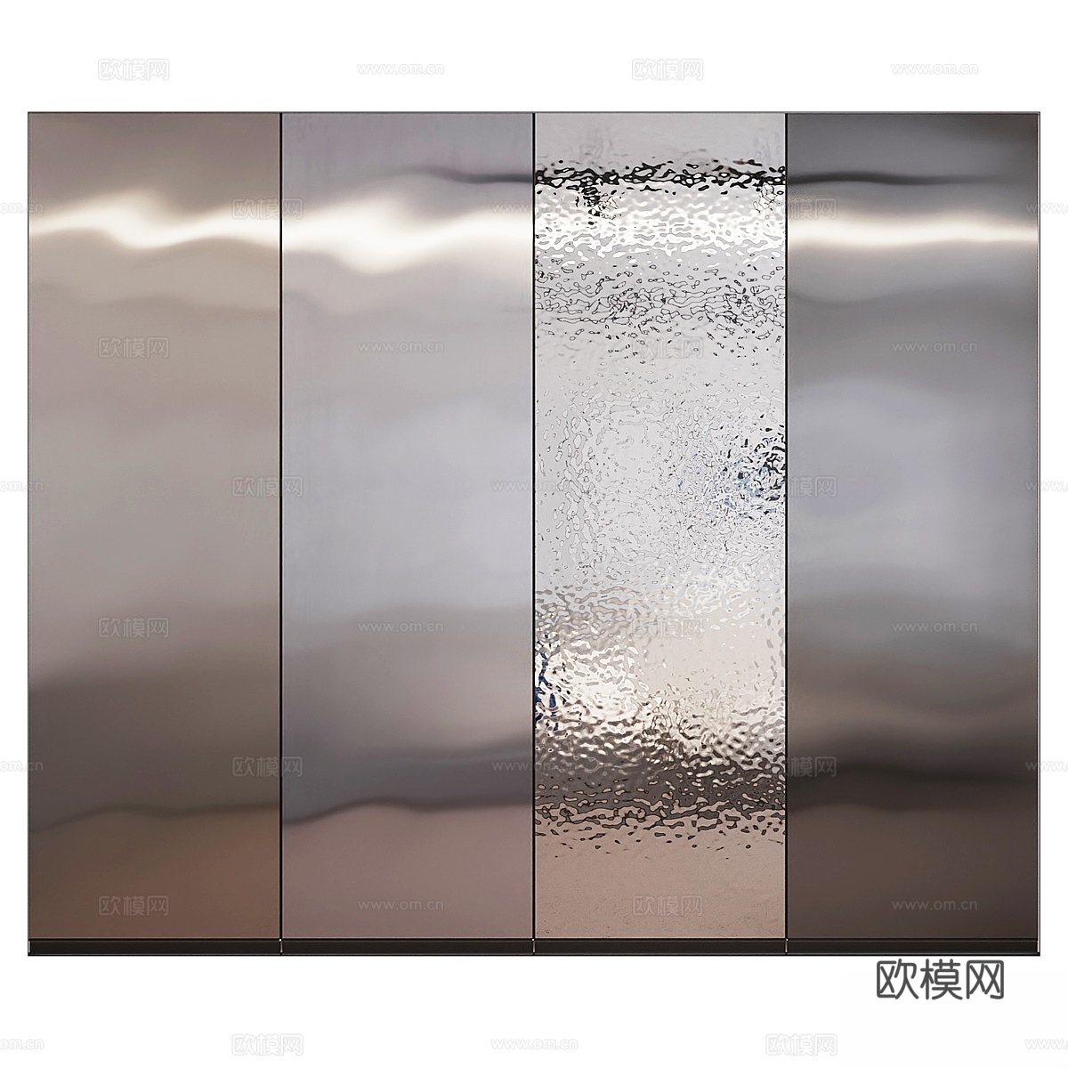 竹质金属化饰板 白象13d模型下载