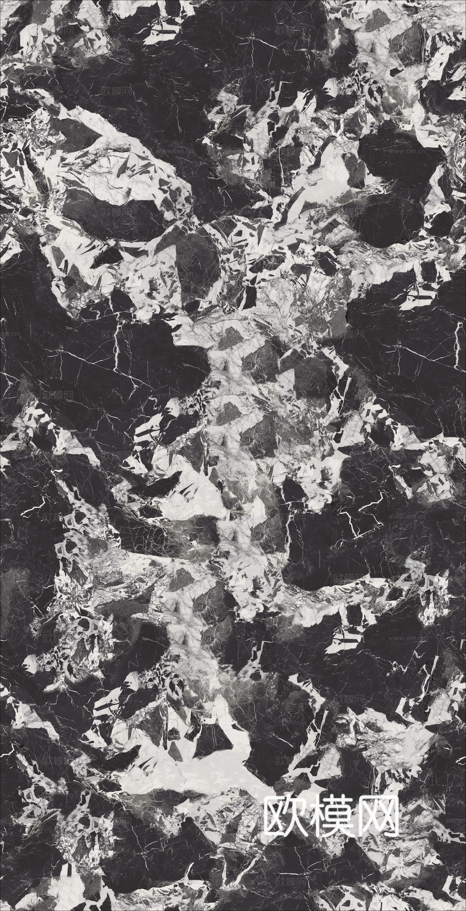 无缝宝格丽珍珠黑黑色大理石