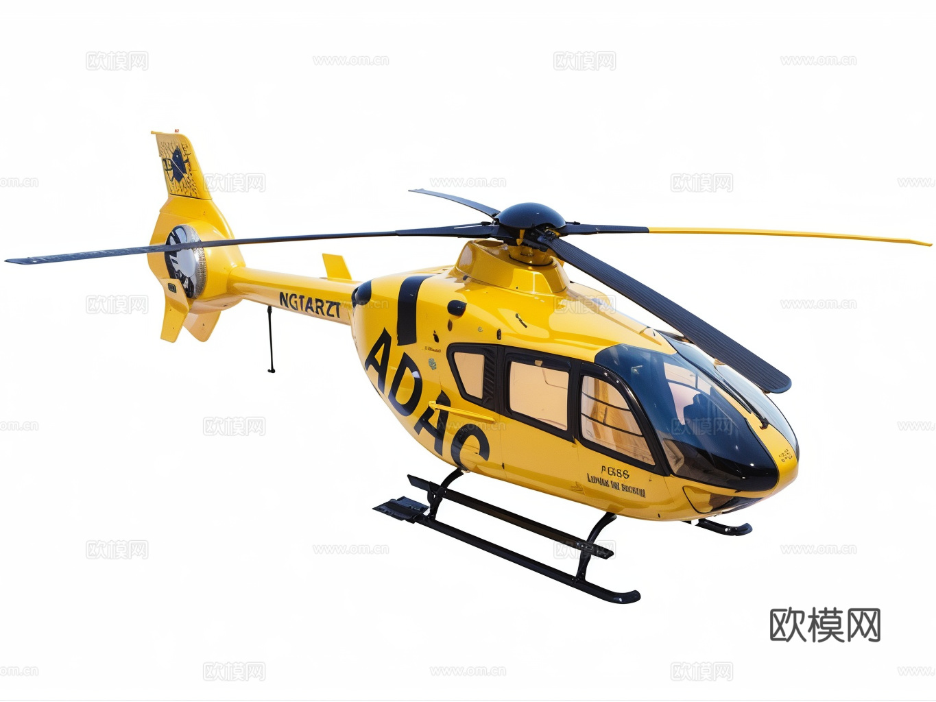 直升机su模型下载（渲染图1）