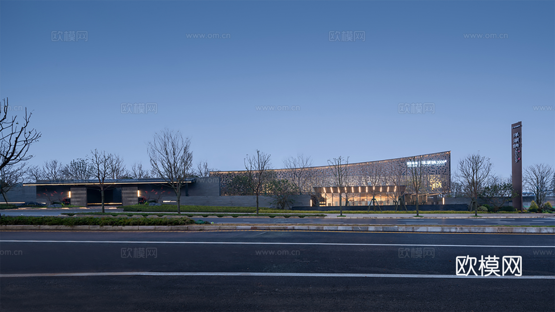 建筑_夜景_夜景天空