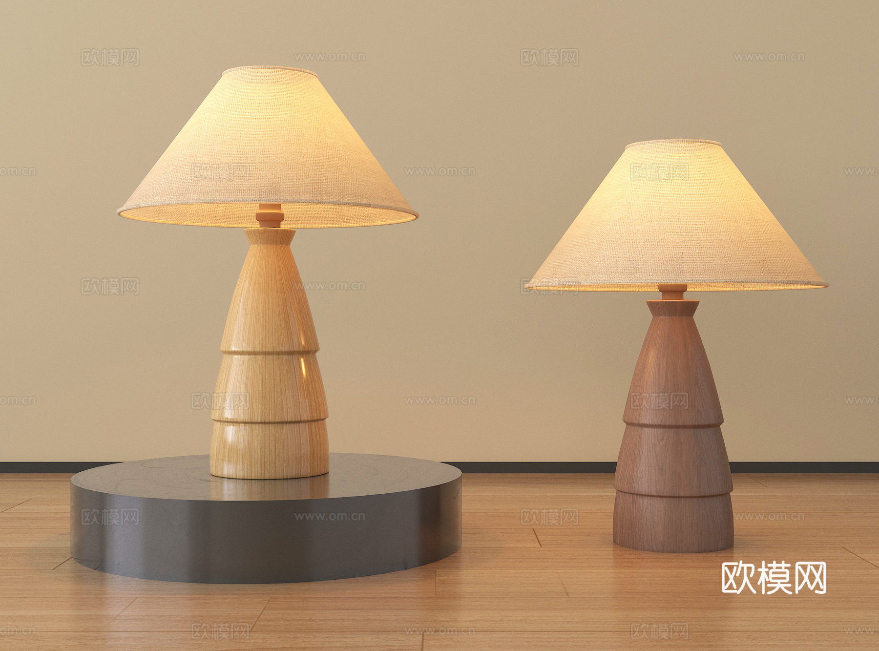 中古风台灯 装饰台灯su模型