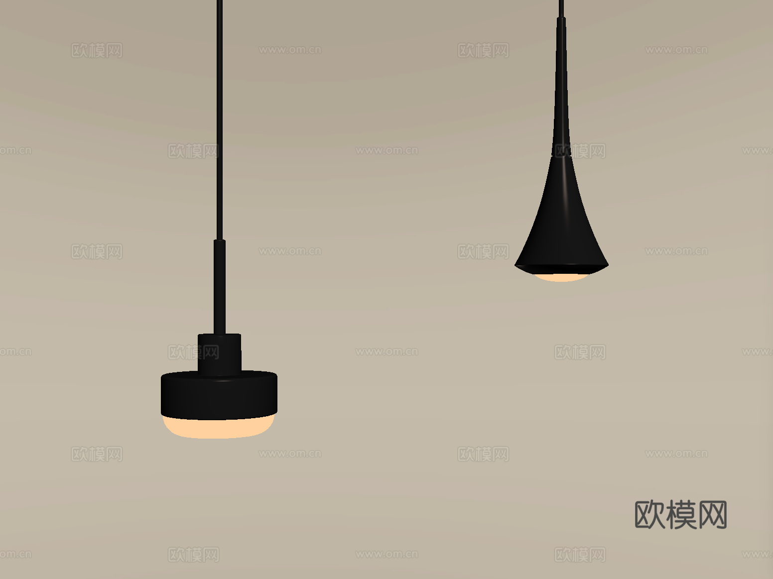 现代金属吊灯 小吊灯su模型