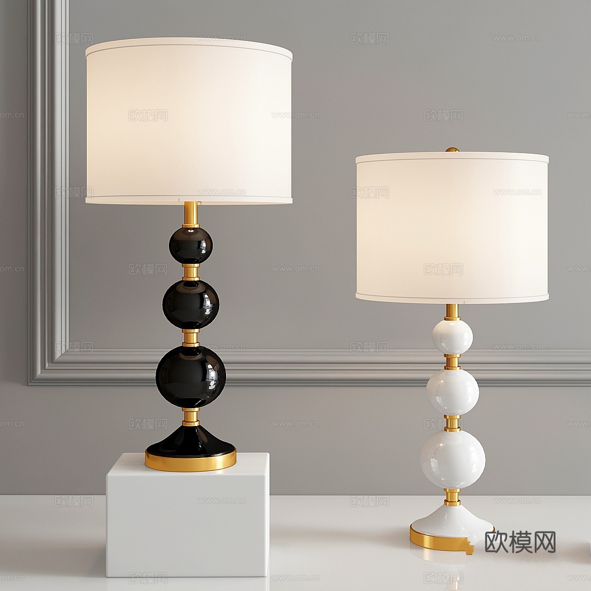 蒂尔达泡泡台灯3d模型下载